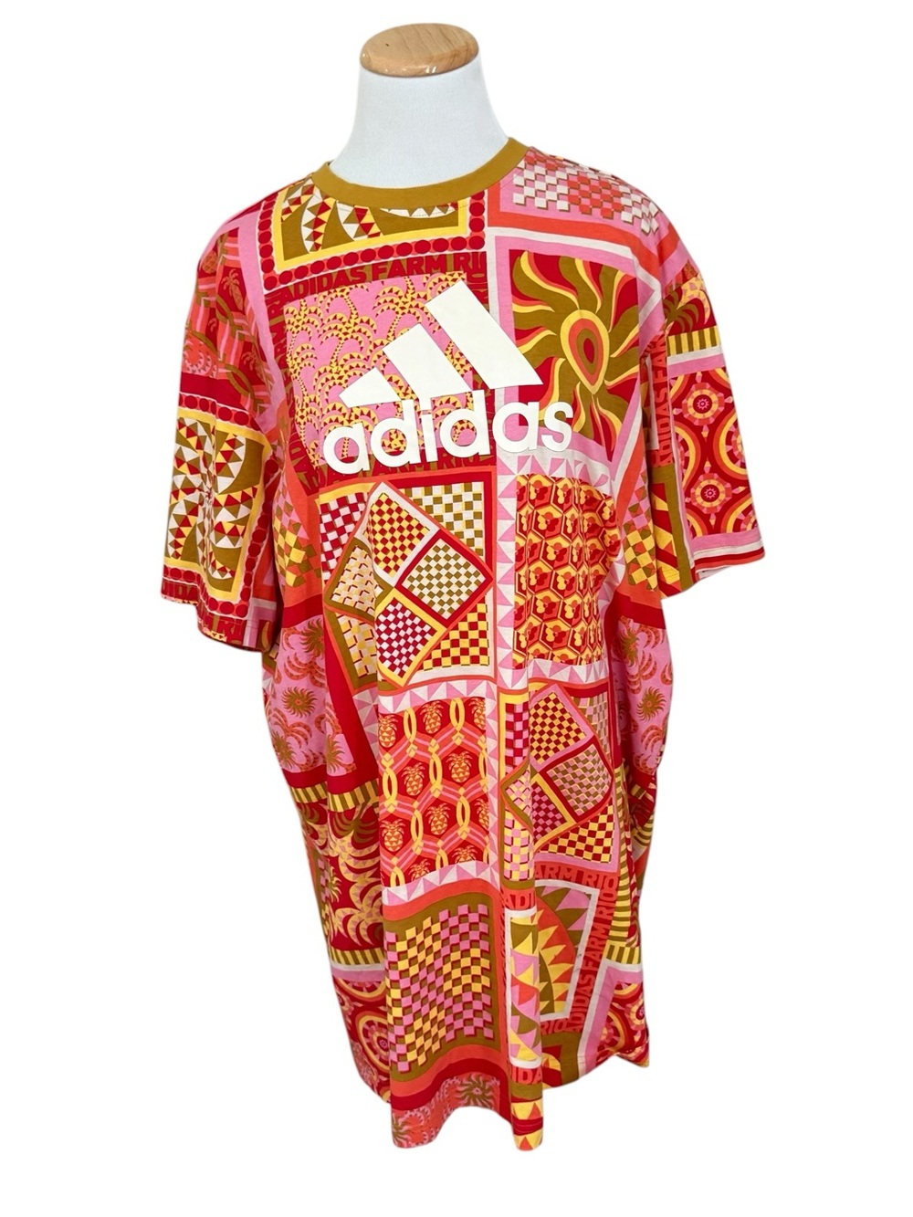 adidas x Farm Rio Kaleidoscope T-shirt Dress - Picture 2 of 10